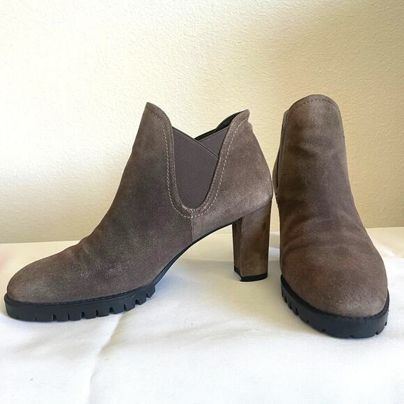 Stuart Weitzman Shoes - Stuart Weitzman Jackson Suede Ankle boots Brown Womens Size 6.5
